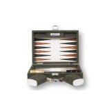 Backgammon en Cuir - Effet Alligator - Format Small