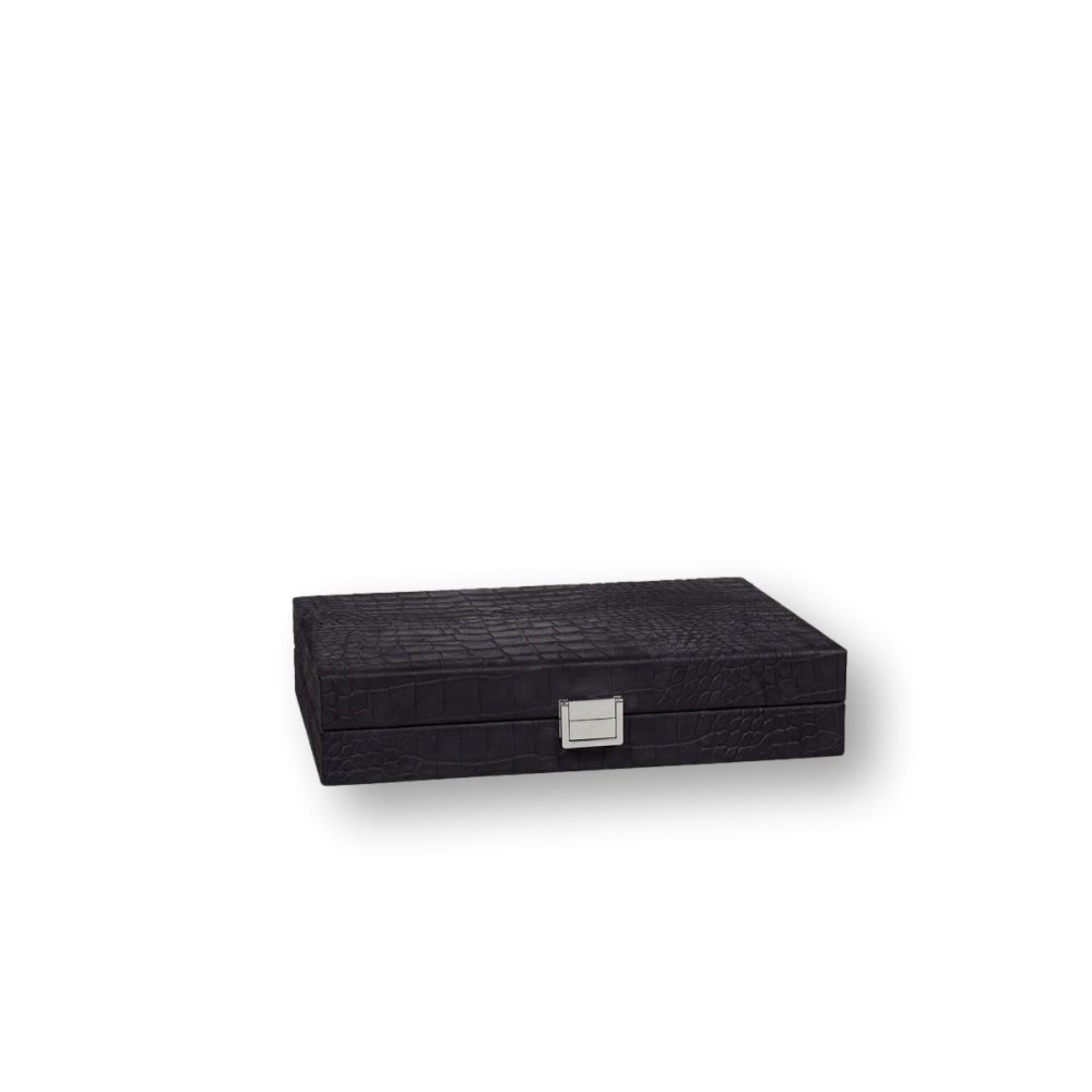 Backgammon en Cuir - Effet Alligator - Format Small