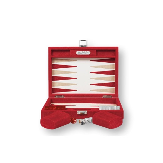 Backgammon en Cuir - Effet Alligator - Format Small