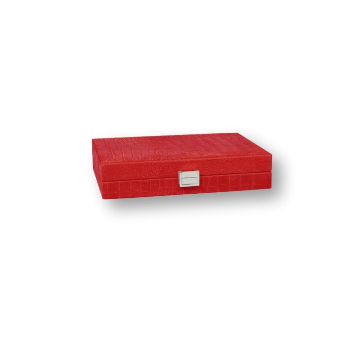 Backgammon en Cuir - Effet Alligator - Format Small