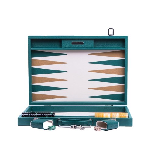 Backgammon en Cuir - Effet Buffle - Format Compétition