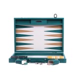 Backgammon en Cuir - Effet Buffle - Format Compétition