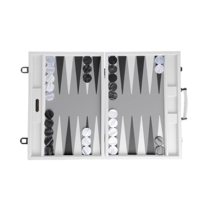 Backgammon en Cuir - Effet Buffle - Format Compétition