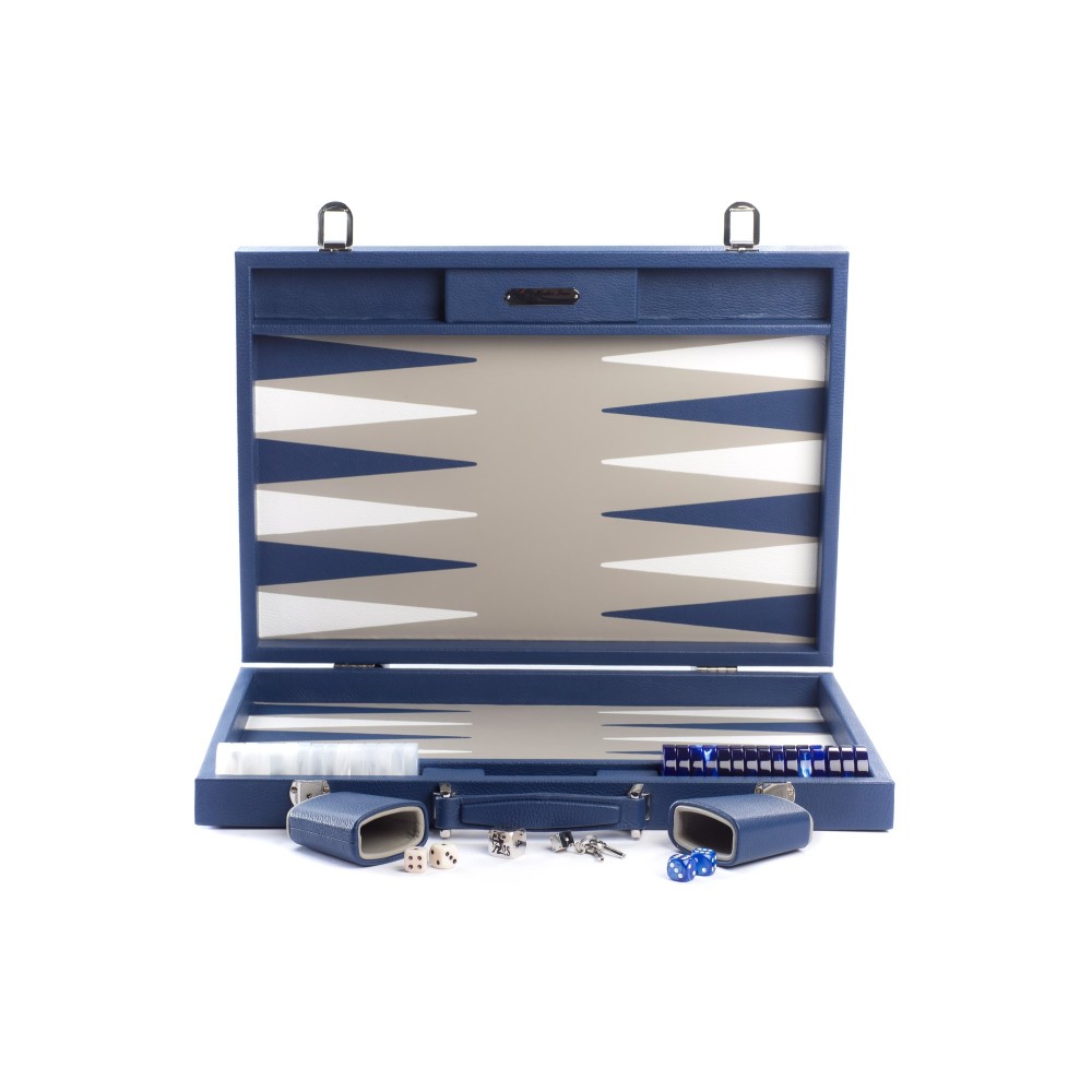 Backgammon en Cuir - Effet Buffle - Format Compétition