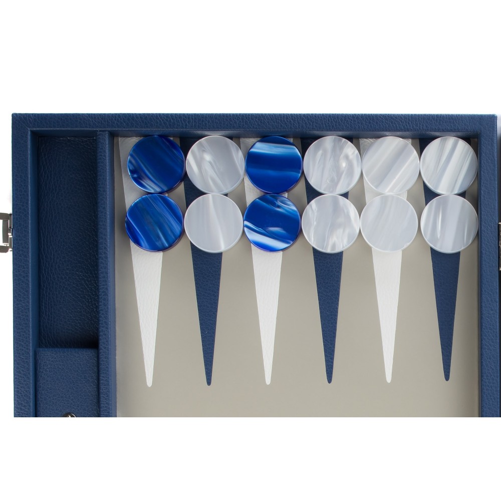 Backgammon en Cuir - Effet Buffle - Format Compétition