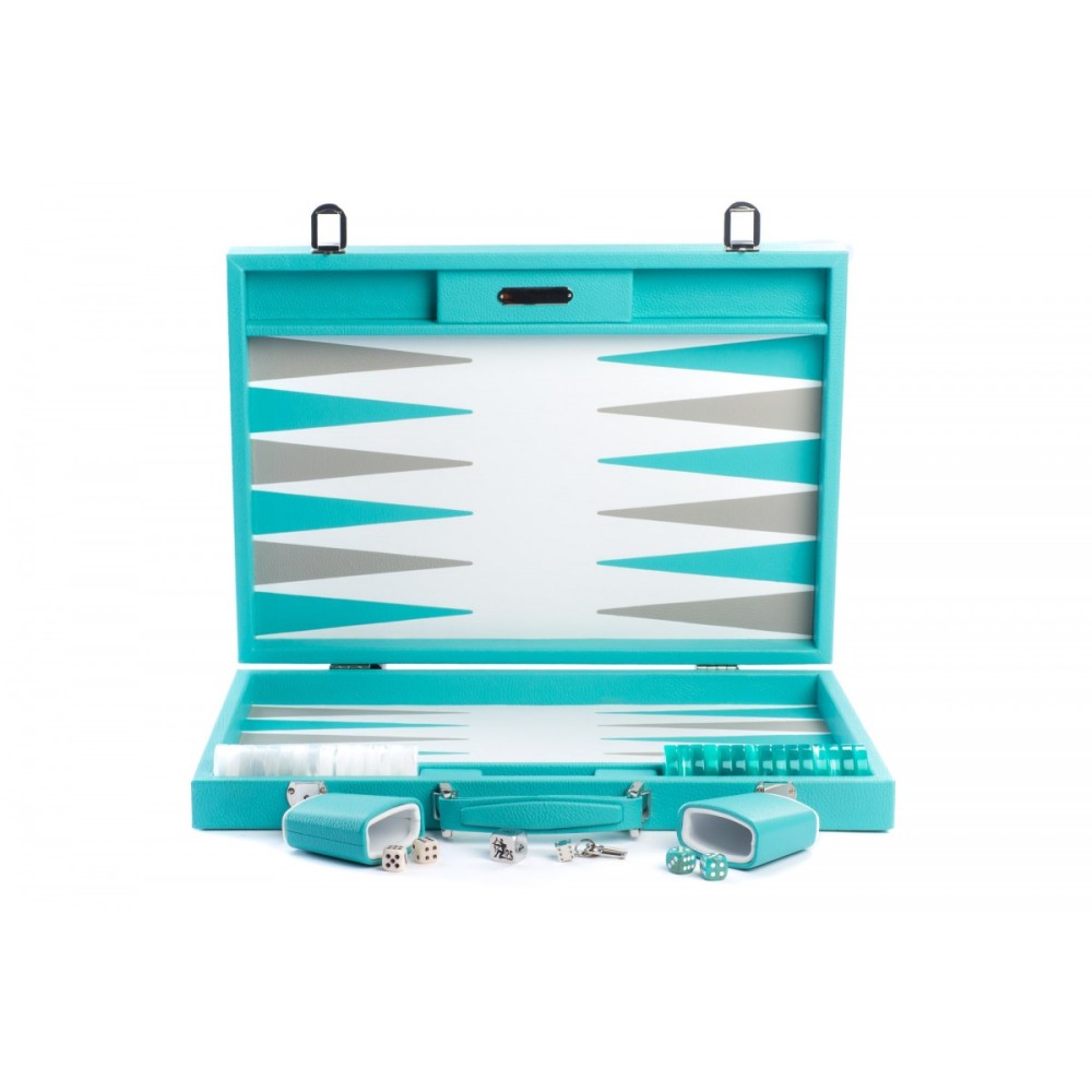 Backgammon en Cuir - Effet Buffle - Format Compétition