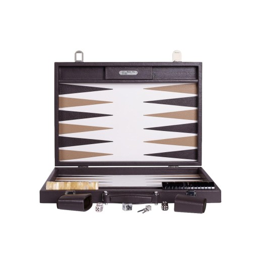 Backgammon Competizione Pelle Effetto Bufalo