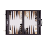 Backgammon en Cuir - Effet Buffle - Format Compétition