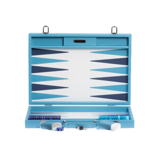 Backgammon en Cuir - Effet Buffle - Format Compétition