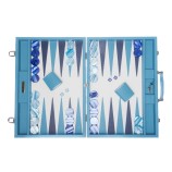 Backgammon en Cuir - Effet Buffle - Format Compétition