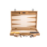 Backgammon en Cuir - Effet Buffle - Format Compétition