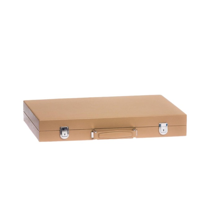 Backgammon en Cuir - Effet Buffle - Format Compétition