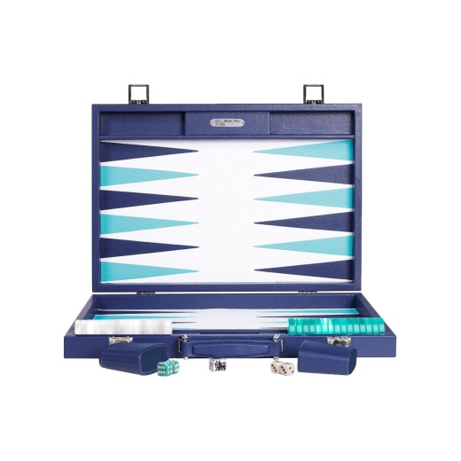 Backgammon en Cuir - Effet Buffle - Format Compétition