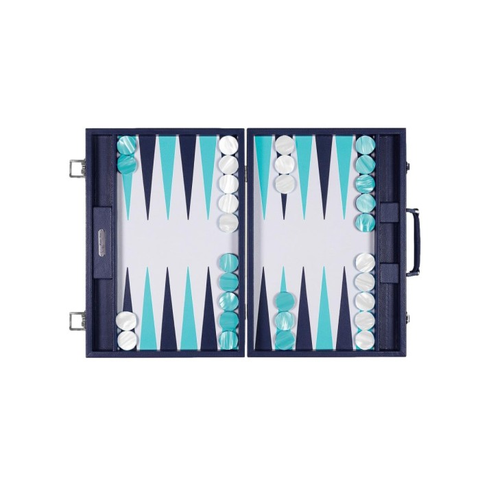 Backgammon en Cuir - Effet Buffle - Format Compétition