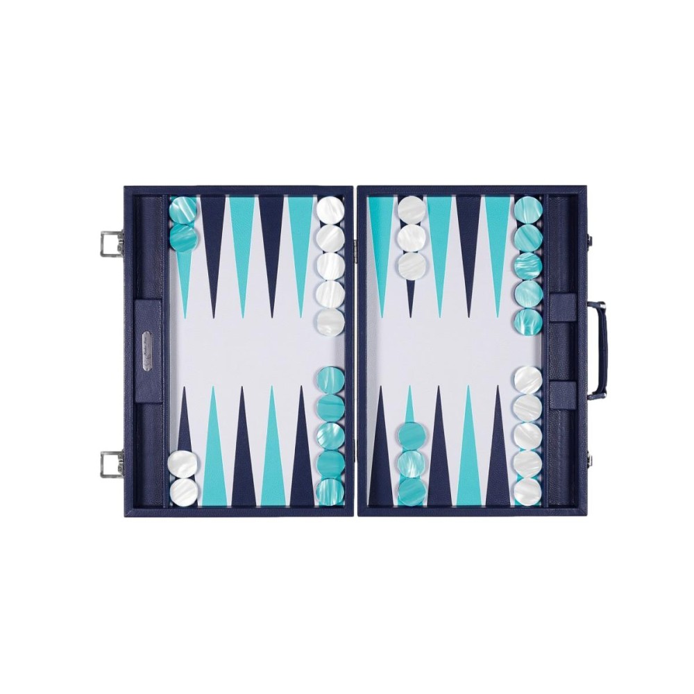 Backgammon en Cuir - Effet Buffle - Format Compétition