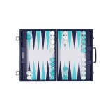 Backgammon en Cuir - Effet Buffle - Format Compétition