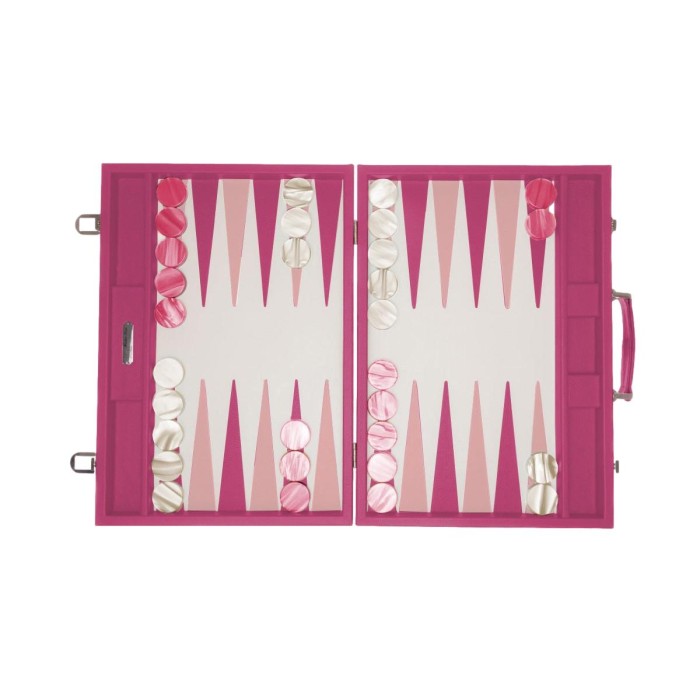 Backgammon en Cuir - Effet Buffle - Format Compétition