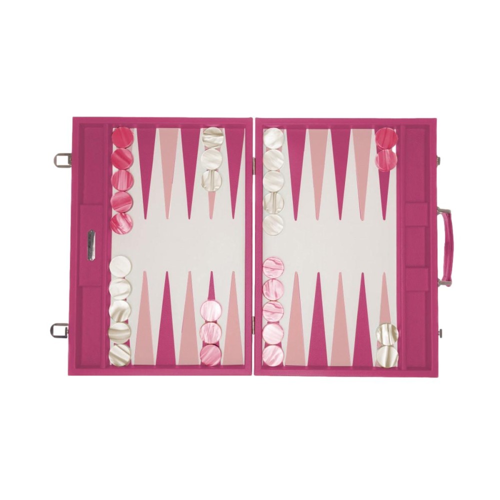 Backgammon en Cuir - Effet Buffle - Format Compétition