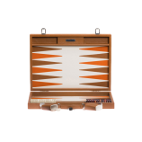 Backgammon en Cuir - Effet Buffle - Format Compétition