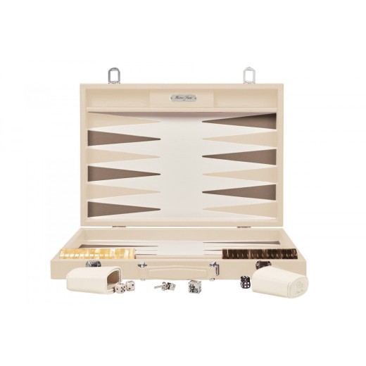 Backgammon en Cuir - Effet Buffle - Format Compétition