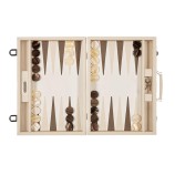 Backgammon en Cuir - Effet Buffle - Format Compétition