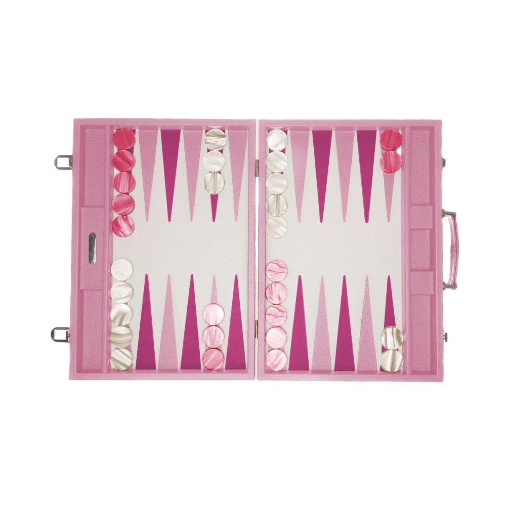 Backgammon en Cuir - Effet Buffle - Format Compétition