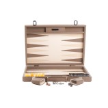 Backgammon en Cuir - Effet Buffle - Format Compétition