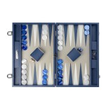 Backgammon en Cuir - Effet Buffle - Format Large