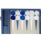 Backgammon en Cuir - Effet Buffle - Format Large