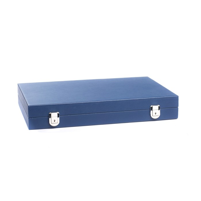Backgammon en Cuir - Effet Buffle - Format Large