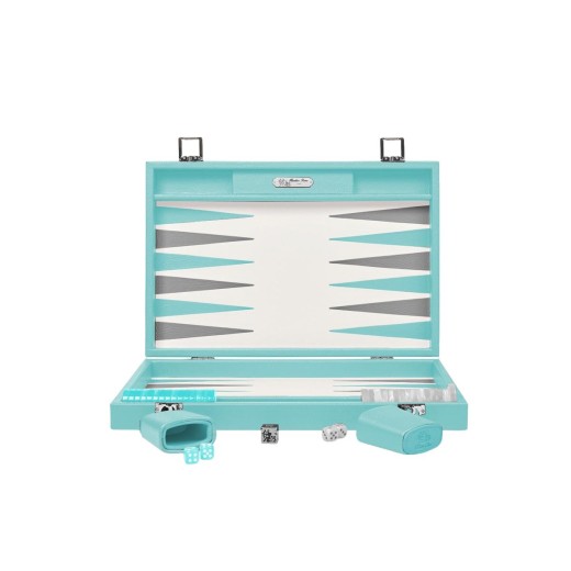 Backgammon en Cuir - Effet Buffle - Format Large