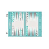 Backgammon en Cuir - Effet Buffle - Format Large