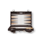 Backgammon en Cuir - Effet Buffle - Format Large