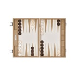 Backgammon en Cuir - Effet Buffle - Format Large