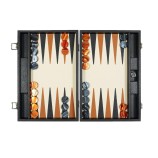 Backgammon en Cuir - Effet Buffle - Format Large