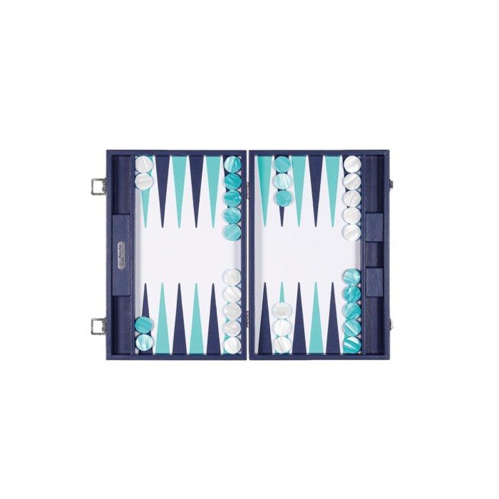 Backgammon en Cuir - Effet Buffle - Format Large