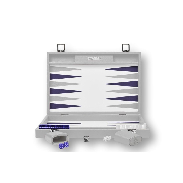 Backgammon en Cuir - Effet Buffle - Format Large