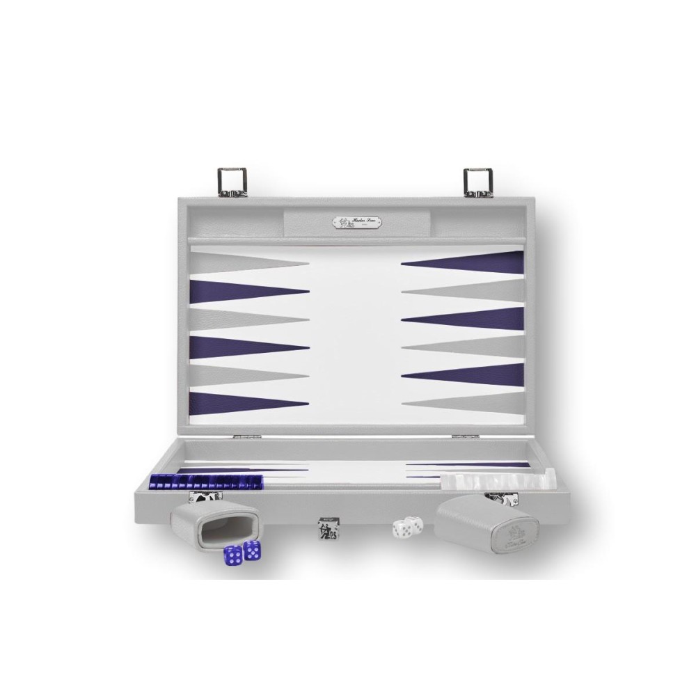 Backgammon en Cuir - Effet Buffle - Format Large
