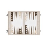 Backgammon en Cuir - Effet Buffle - Format Large