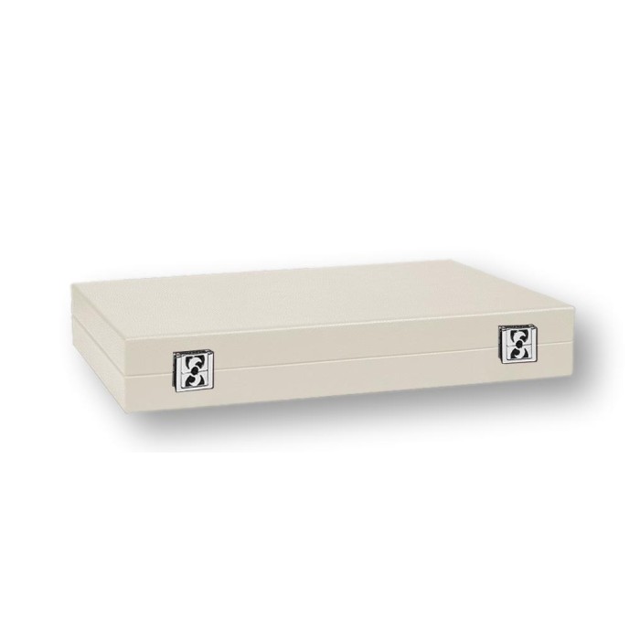 Backgammon en Cuir - Effet Buffle - Format Large