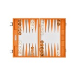 Backgammon en Cuir - Effet Buffle - Format Large