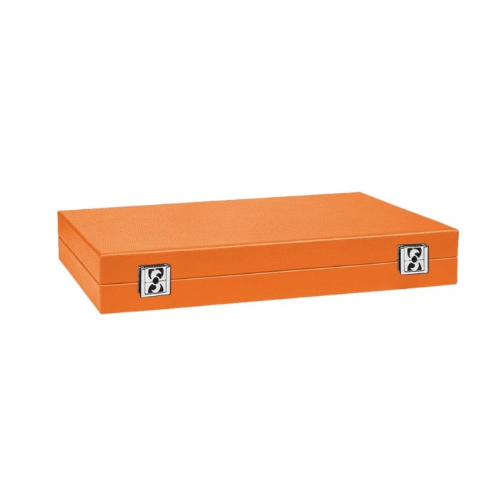 Backgammon en Cuir - Effet Buffle - Format Large