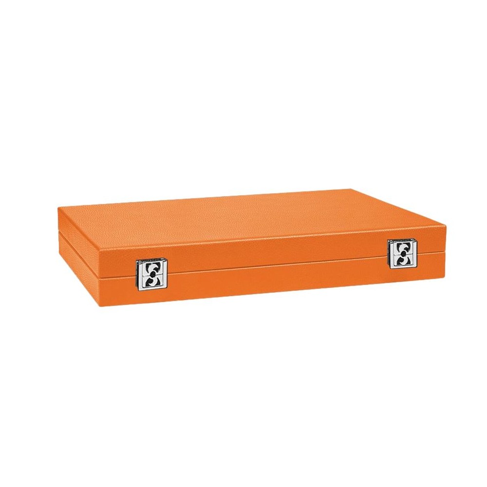 Backgammon en Cuir - Effet Buffle - Format Large