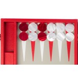 Backgammon en Cuir - Effet Buffle - Format Large