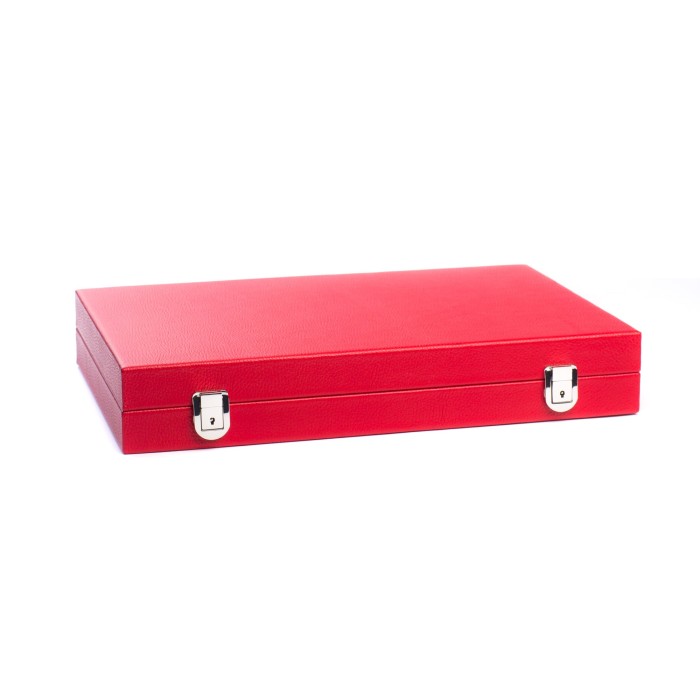 Backgammon en Cuir - Effet Buffle - Format Large