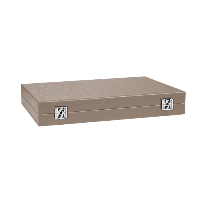 Backgammon en Cuir - Effet Buffle - Format Large