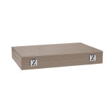 Backgammon en Cuir - Effet Buffle - Format Large
