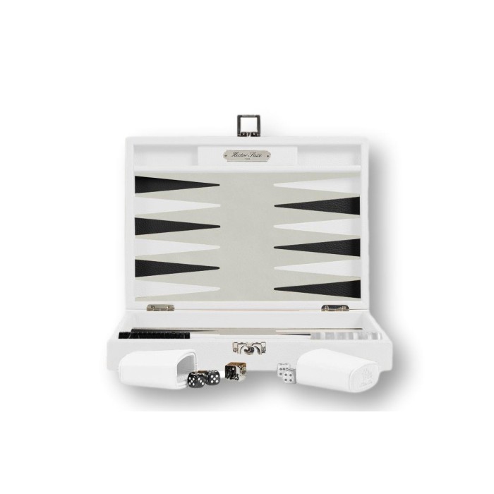 Backgammon en Cuir - Effet Buffle - Format Medium