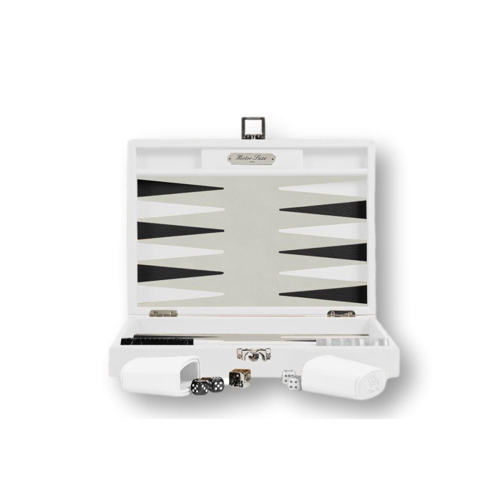Backgammon en Cuir - Effet Buffle - Format Medium