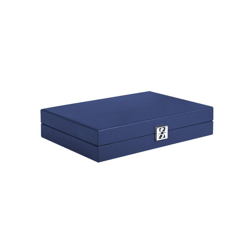 Backgammon en Cuir - Effet Buffle - Format Medium